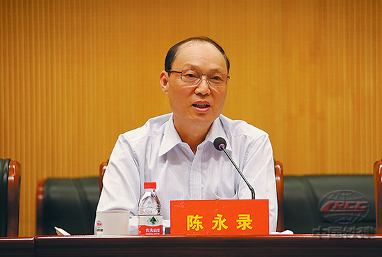 陳永錄在會議上講話。(許月霞 攝).png